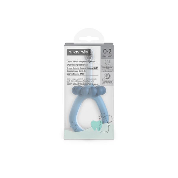 Suavinex Cepillo de Dientes para Bebé 0 a 2 Años Azul – Etapa 1