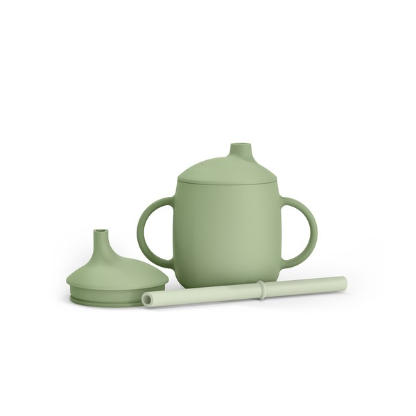 SUAVINEX Vaso de Aprendizaje de Silicona 3 en 1 +6M, Verde