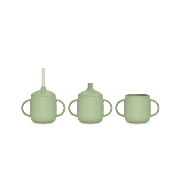SUAVINEX Vaso de Aprendizaje de Silicona 3 en 1 +6M, Verde
