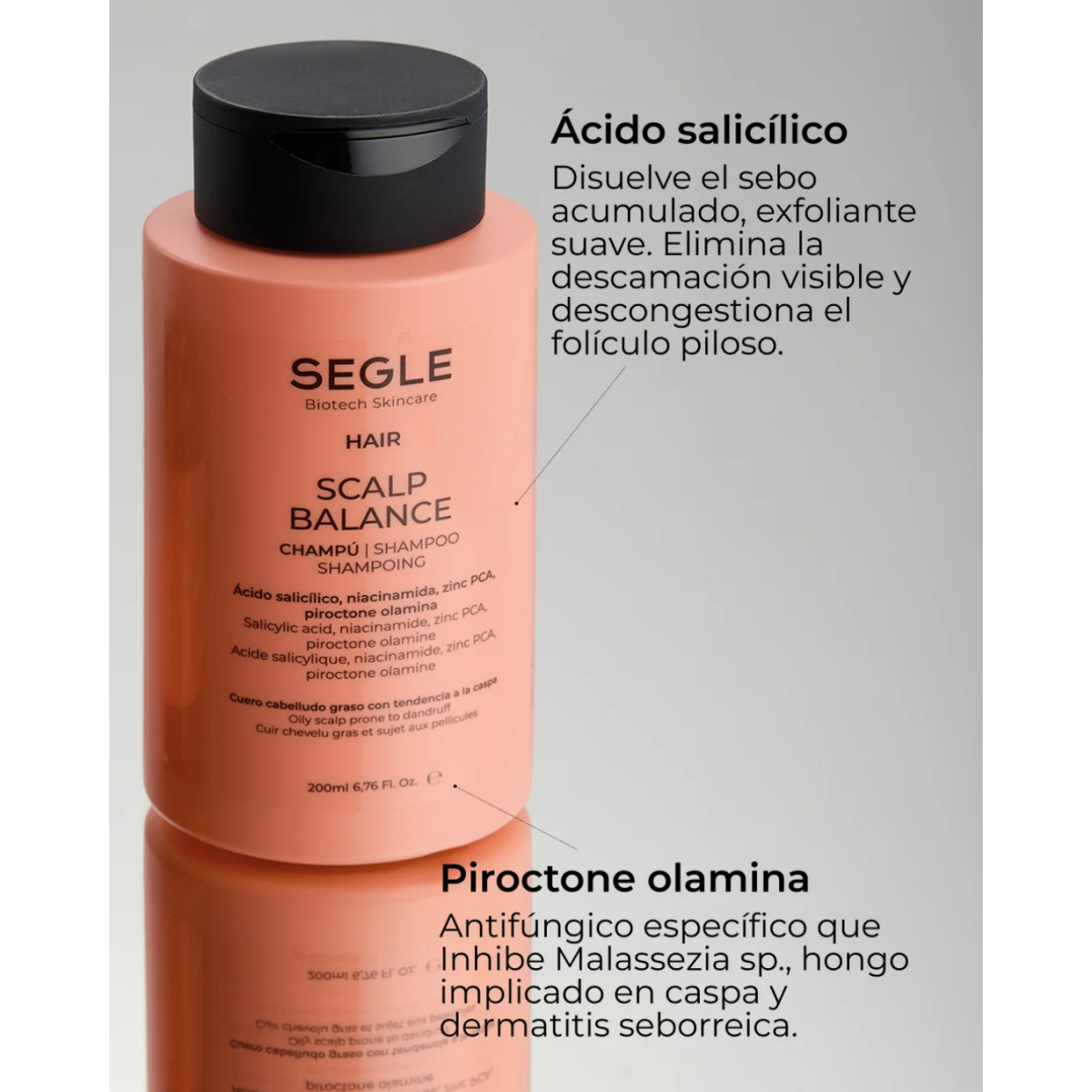 SEGLE Scalp Balance Champú 200 ml – Anticaspa...