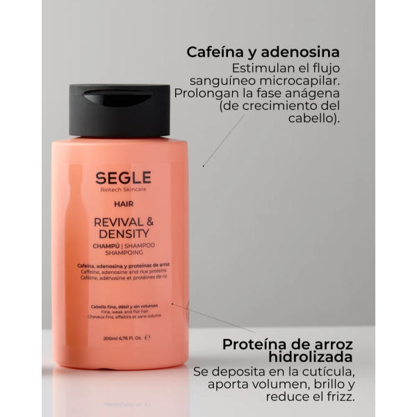 SEGLE Revival & Density Champú 200 ml – Anticaída y... 2