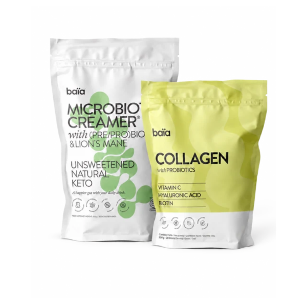 BAÏA PACK WELL-AGING – COLLAGEN WITH PROBIOTICS + MICROBIOTIC CREAMER